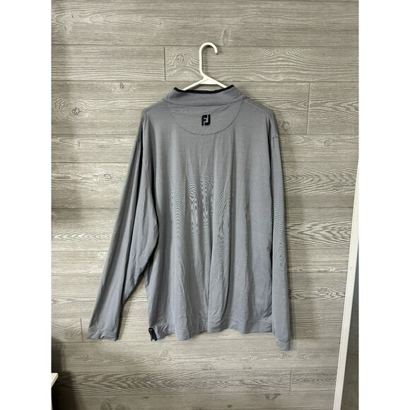 Footjoy 1/4 Zip Pullover Mens 2XL Navy Long Sleeve Performance Golf Activewear - Picture 2 of 6